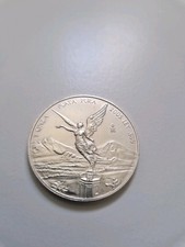 Mexican 1oz Silver Libertad Coin .999 Purity, Plata Pura 2005 Mint