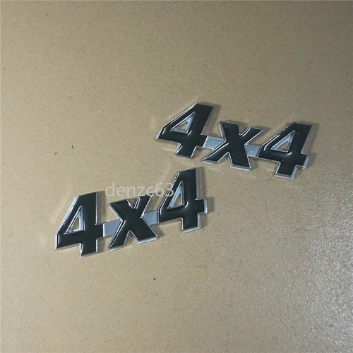 Chrome 4x4 silver black - 2x,