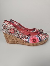Desigual Floral Wedge Shoes