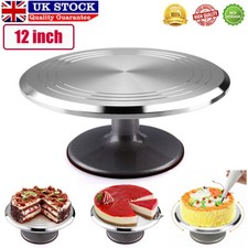 Round Cake Turntable Decorating Tool Dessert Display Stand Wedding Party Kitchen