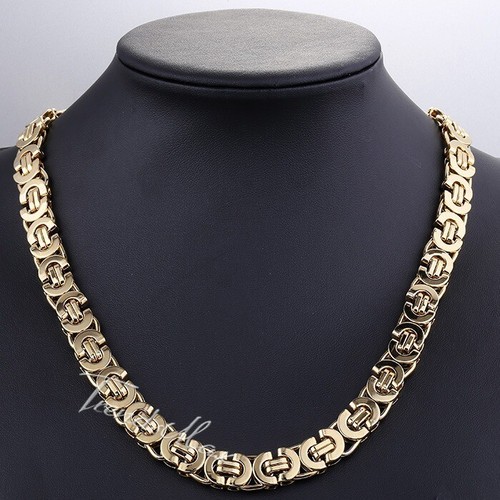 11mm mens chain - mens, gold