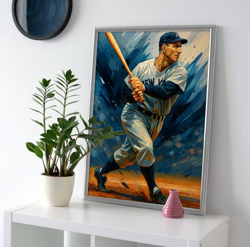 Lou gehrig painting poster - lou,