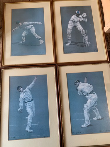 Vintage 1905 cricket prints - vintage,