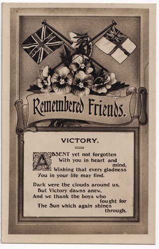 Ww1 victory remembered friends - ww1,