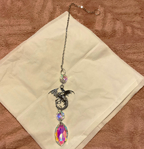 Dragon charm crystal - dragon,