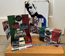 The Italian Job Collectors Set: 3 Corgi Minis, Display Stand & Michael Cain Sign