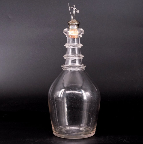 Atq 1880s blown glass decanter - atq,