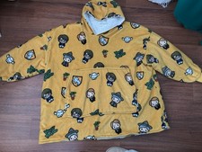 Genuine Mustard HARRY POTTER OODIE Hufflepuff Sherpa Fleece Fit Adult Huge!