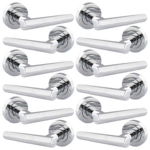 Door handles chrome - door, straight