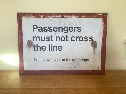Original railway sign - sign, ~