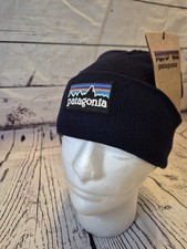 Patagonia Logo Beanie Navy One