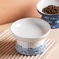 Tilted Ceramic Elevated Cat