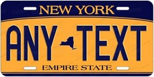 New York License Plate Novelty
