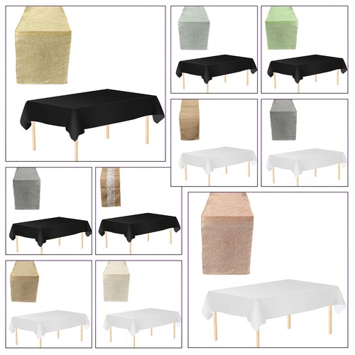 Plastic table cloth - table,