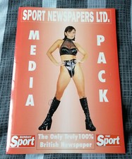 The Sunday Sport A4 Glossy Card Media Promo Folder