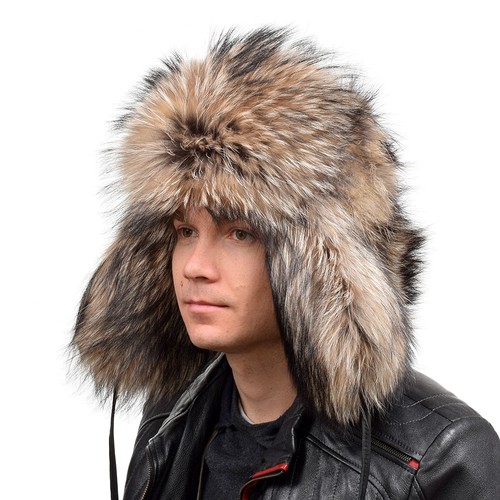 Genuine men raccoon - genuine, fur
