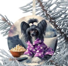 Chinese Crested Dog Hanging