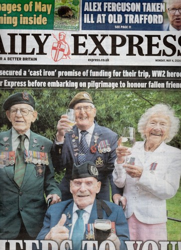 Daily express newspaper may - daily,