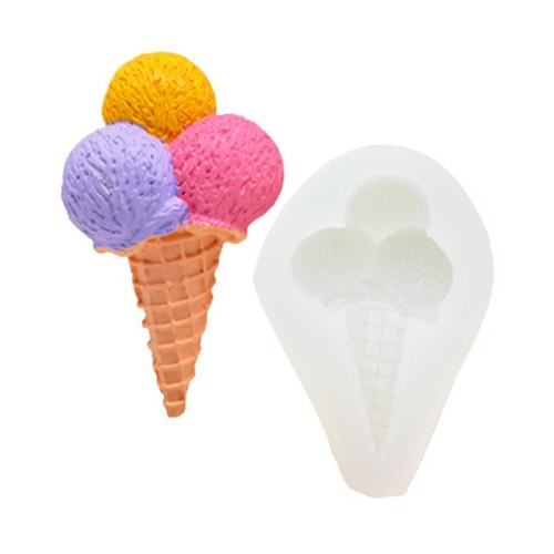 Ice cream shaped silicone - ice,