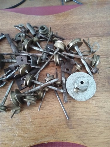 Old clock parts job lot - old,