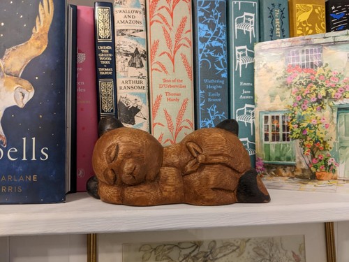 Vintage carved wooden - carved,