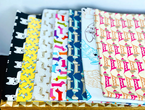 Dog design cotton fabric x - cotton, 7