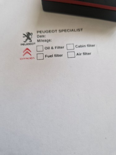 Service stamp peugeot - service,