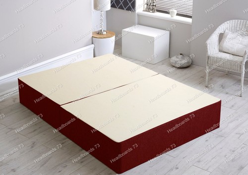 Chenille divan bed base only - base,
