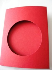 Aperture cards red linen