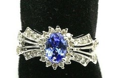 1.35 Carat Tanzanite & Diamond