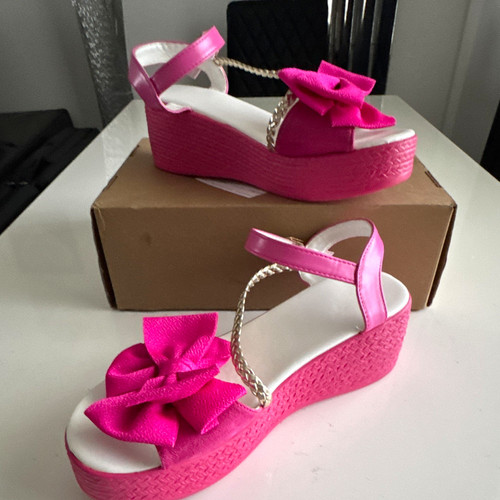 Women pink white wedge - women’s, pink/white