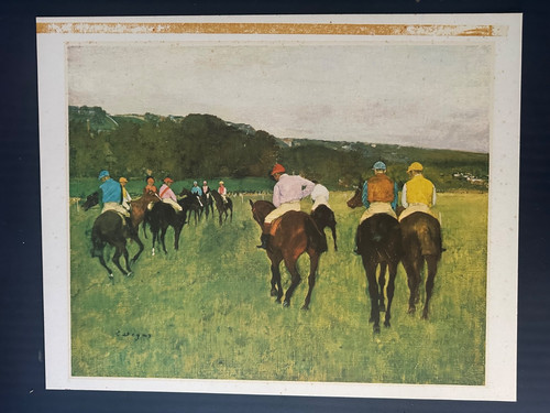 Print horses edgar degas x - horses,