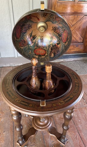 Vintage zoffoli wood globe bar - zoffoli,