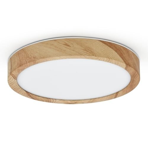 Led ceiling light 12w wood - light,,