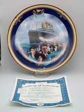 A Set of 10 Titanic Commemorative Limited Edition Collectors Plates Bradford Ex