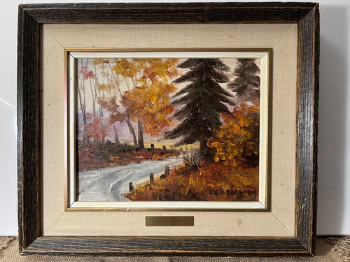 Original oil painting autumn - oil,