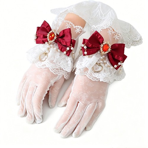 Women lace gloves - lace,