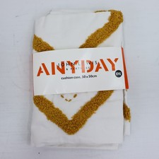 John Lewis Tufted Diamonds Cushion Cover Mustard 50cm x 50cm