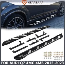 FOR AUDI Q7 2015-2023 4MB 4MG SUV SIDE STEPS BAR RUNNING BOARDS ALUMINIUM PAIR