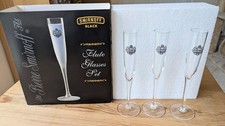 Smirnoff Black vodka flutes presentation pack - set of three