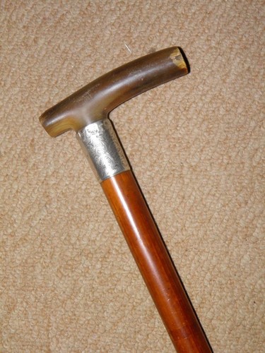 Edwardian walking stick cane - edwardian, stick/cane