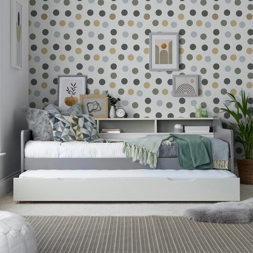 Wood guest bed trundle - guest,