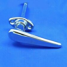 Chrome & Nickel exterior door handle, non locking. 38mm escutcheon. Vintage cars