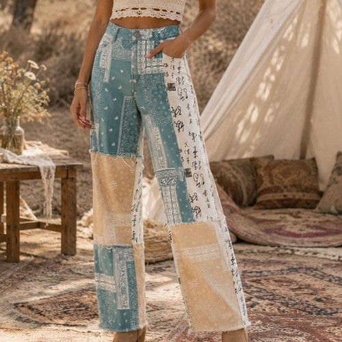 Shein patchwork paisley - shein,
