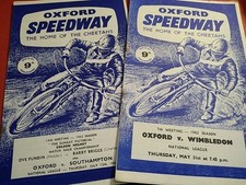 Speedway programmes x 2 Oxford