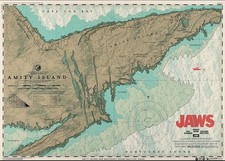 JAWS 1975 - Vice Press, Bottleneck Gallery Poster A3