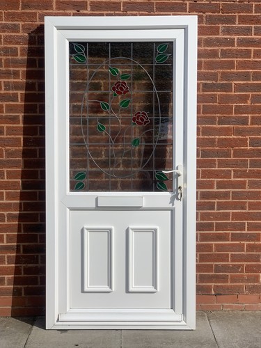 Upvc double glazed side - double, door