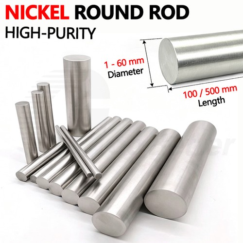 Pure nickel round - pure, bar