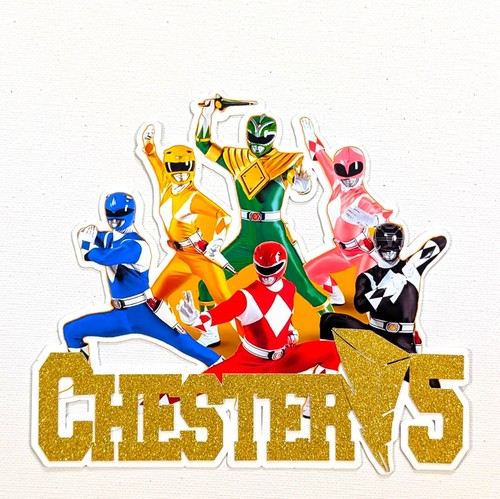 Power rangers cake topper - power,