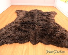 Brown Grizzly Bear Rug 5' x 6'